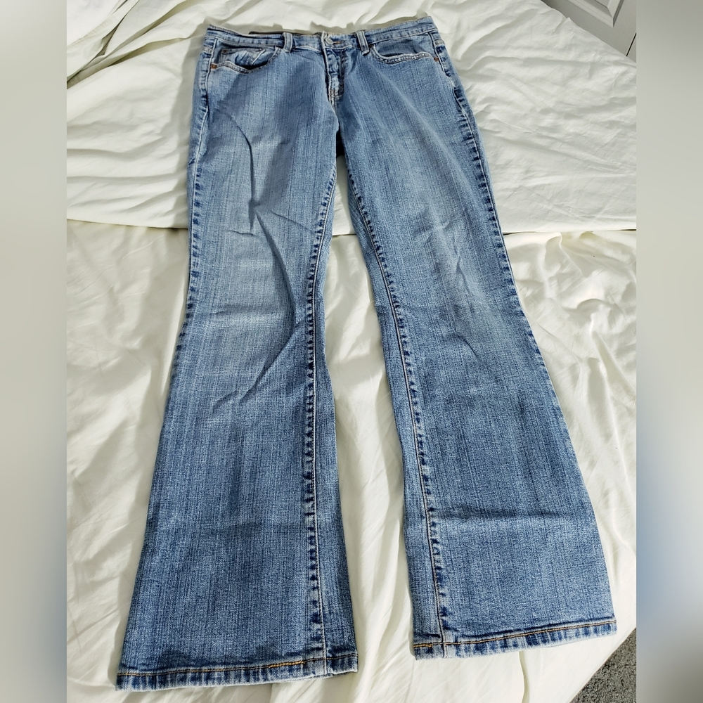 Levi's Light Wash/Denim in Blue 515 Mid-Rise Boot-Cut Jeans